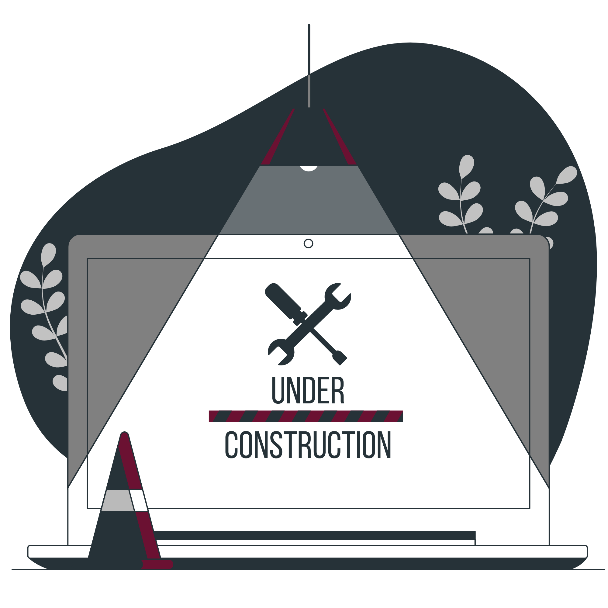 Grafik mit Schriftzug "Under Construction"